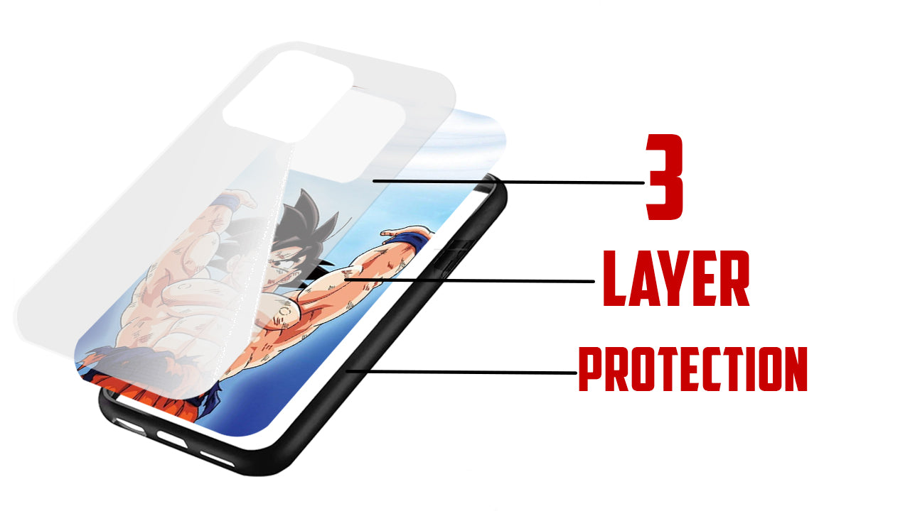 Goku Spirit Bomb Anime Phone Case β Dragon Ball Z Power Up Design