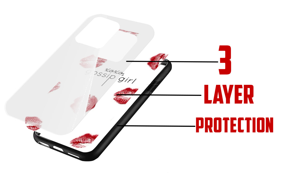 XOXO Gossip Girl Iconic Red Lips Phone Case β Pop Culture Design