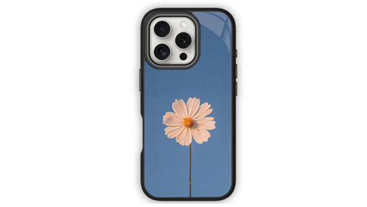 Minimalist White Flower Phone Case β Aesthetic Floral Sky Design