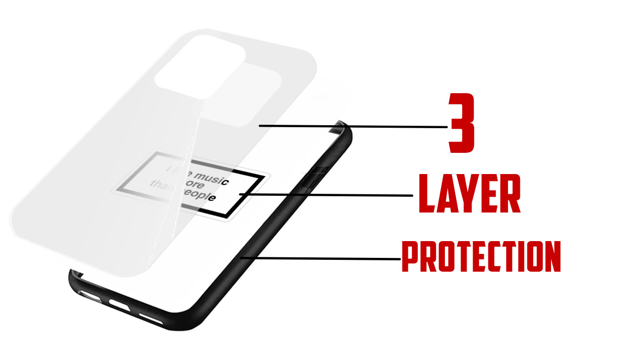 "I Like Music More Than People" Quote Phone Case β Music Lover Essential