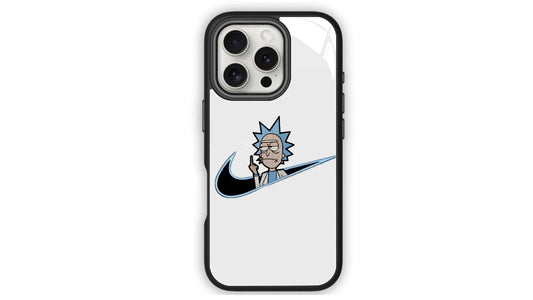 Rick and Morty Nike Swoosh Parody Phone Case – Cartoon Fan Design