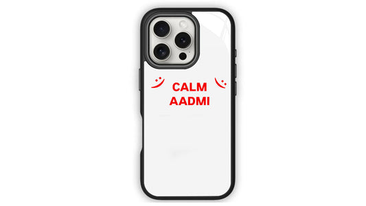 "Calm Aadmi" Phone Case – Chill Vibes & Minimalist Design