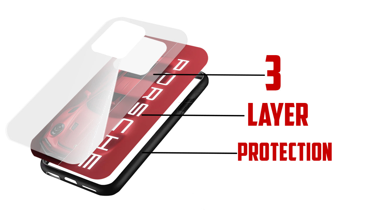 Porsche GT3 RS Red Supercar Phone Case