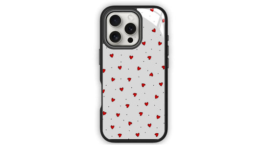 Cute Red Hearts Pattern Phone Case – Sweet & Aesthetic Love Design
