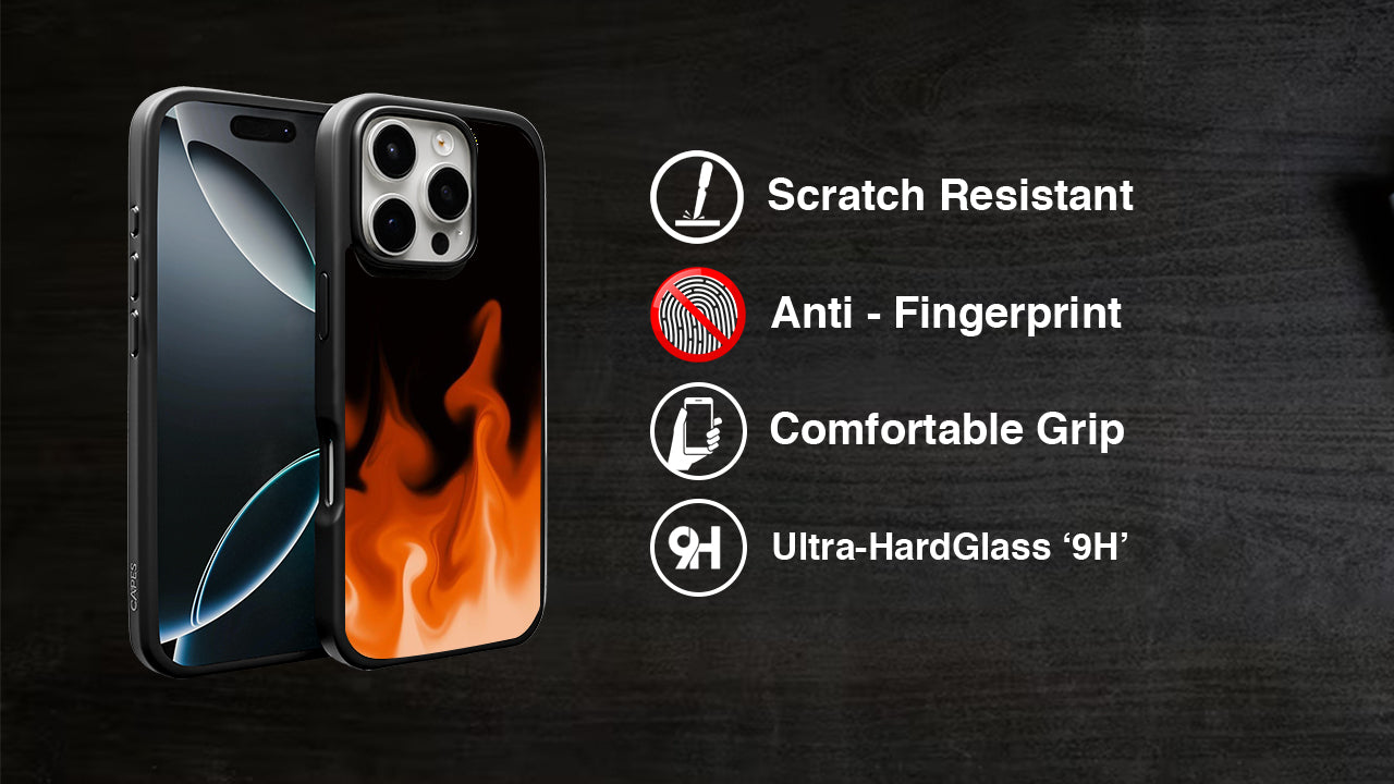 Blazing Flame Aesthetic Phone Case β Fire Print for Baddie & Y2K Style