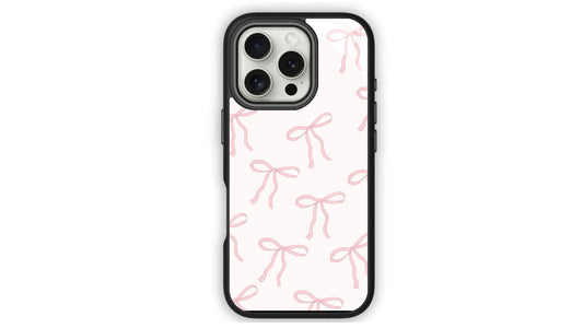 Pastel Pink Bow Phone Case β Coquette Y2K Aesthetic Design