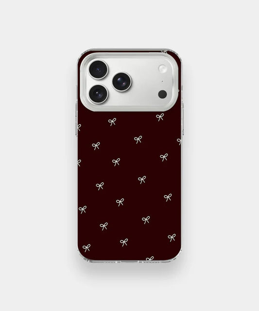 Cute Bow Pattern Phone Case – Aesthetic Y2K Soft Girl Cover