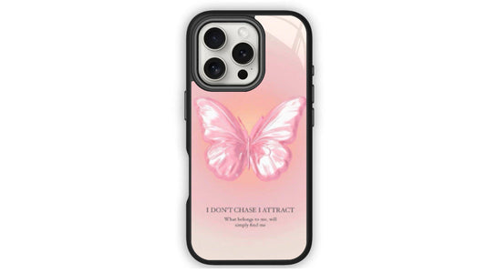 Pink Butterfly Law of Attraction Phone Case – Manifestation Vibes