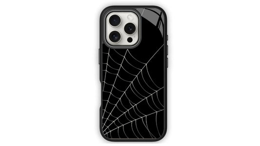 Spooky Spider Web Phone Case – Gothic Halloween Aesthetic Design