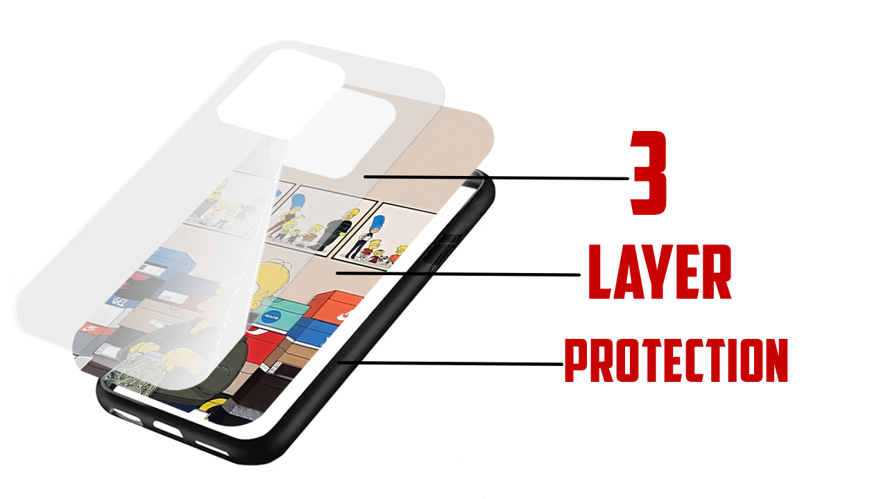 Sneakerhead Homer Simpson Phone Case β Cartoon Streetwear Aesthetic