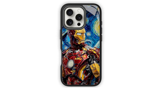 Iron Man Starry Night Phone Case β Marvel Superhero Art