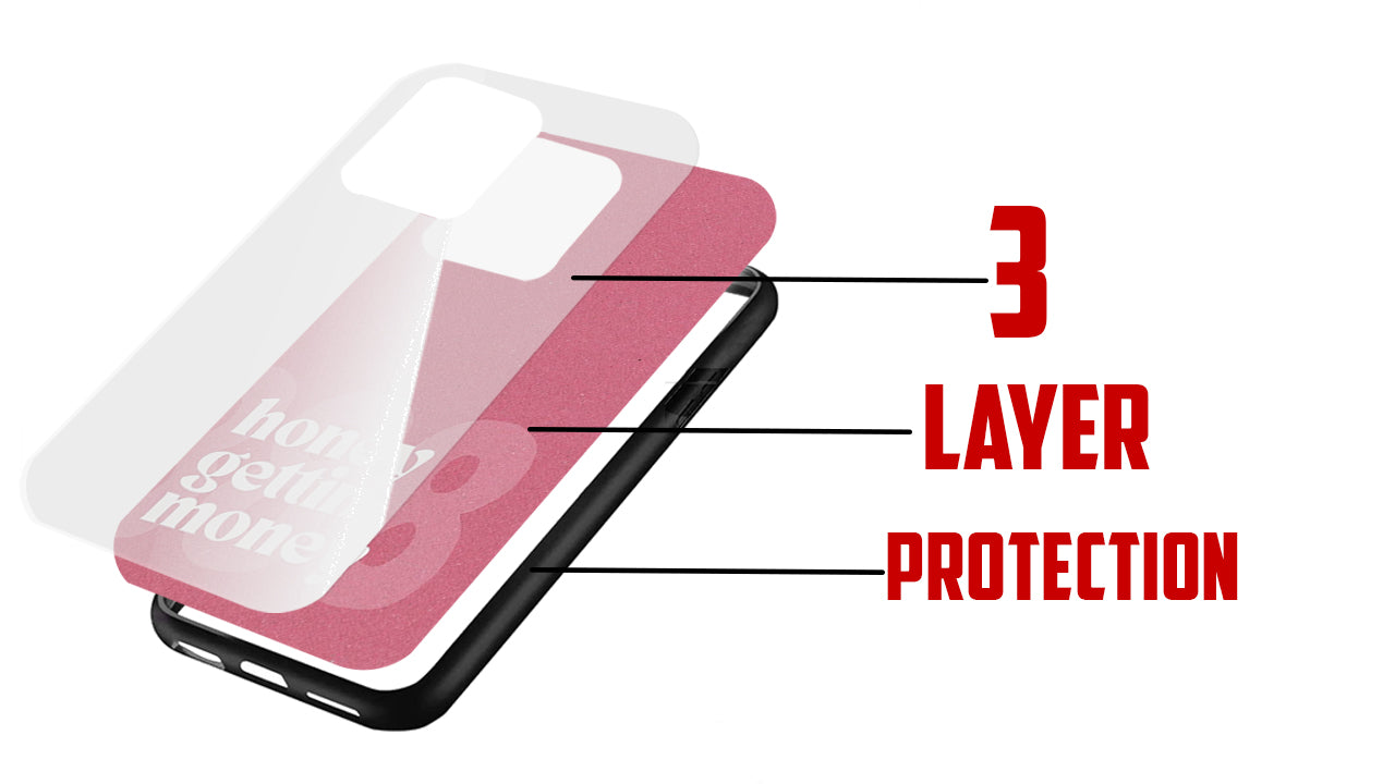 "Honey Gettin Money" Aesthetic Quote Phone Case β Pink Positive Vibes