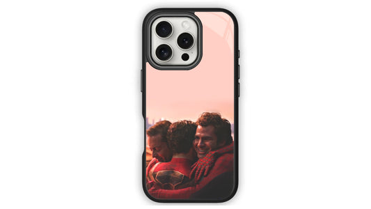 Spider-Man No Way Home Hug Phone Case - Iconic Trio Embrace Art