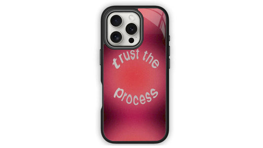 Trust The Process Aesthetic Phone Case – Gradient Positive Vibes