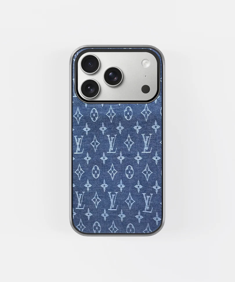 Denim Monogram Aesthetic Phone Case – Luxury Designer Style Cover