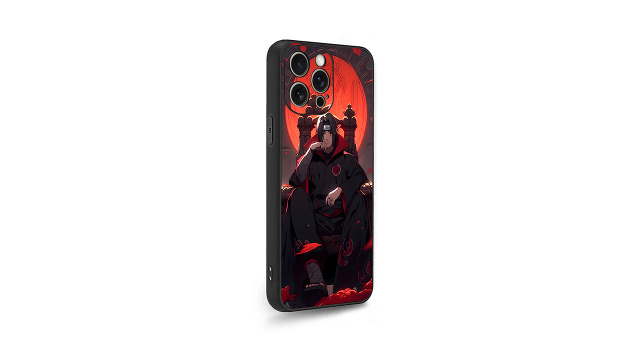 Itachi Uchiha Anime Phone Case – Naruto Akatsuki Sharingan Design