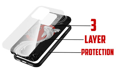 Yin Yang Koi Fish Art Phone Case – Aesthetic Japanese Design