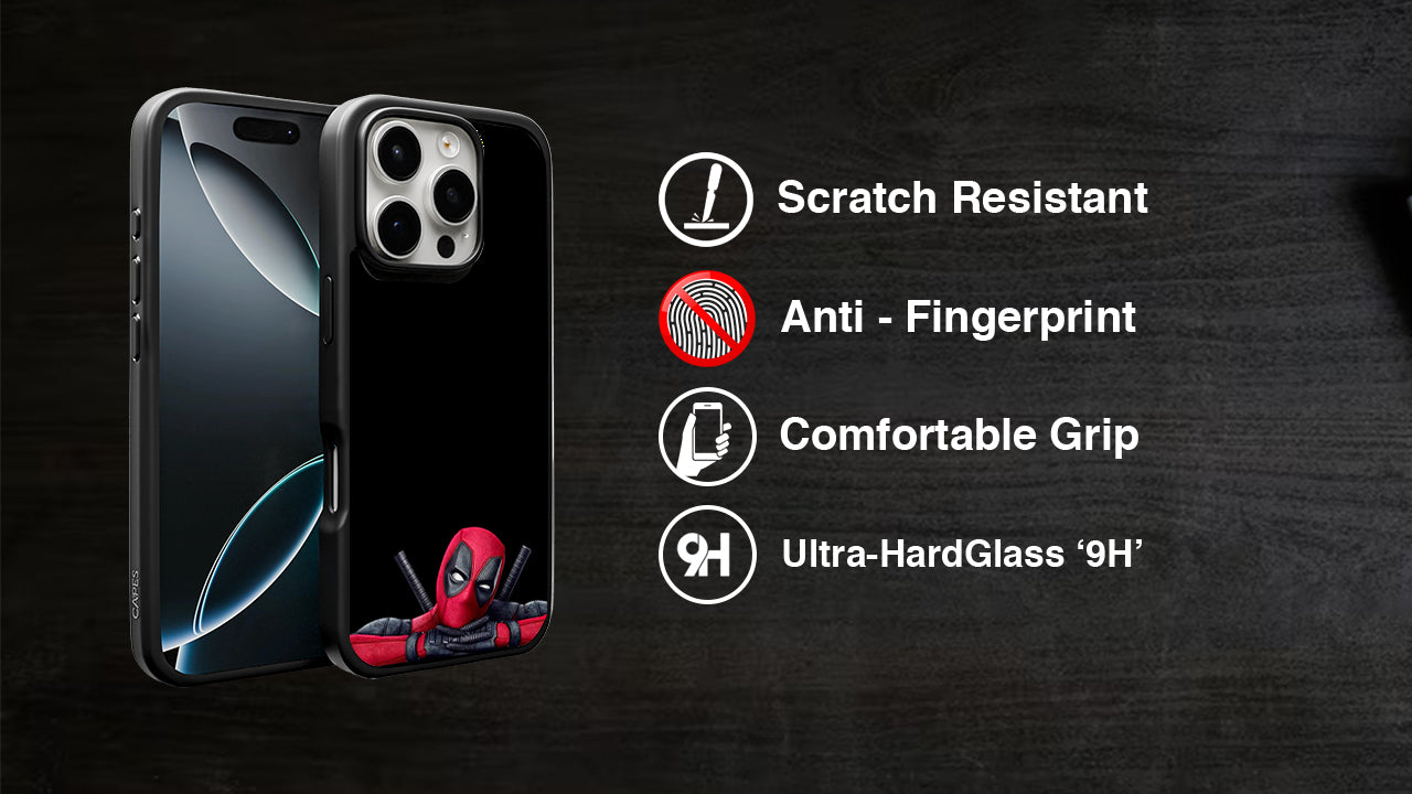 merc-with-a-mouth Peeking Anti-Hero Phone Case – Comic Art Design