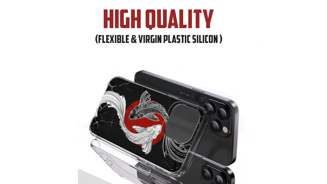 Yin Yang Koi Fish Art Phone Case – Aesthetic Japanese Design