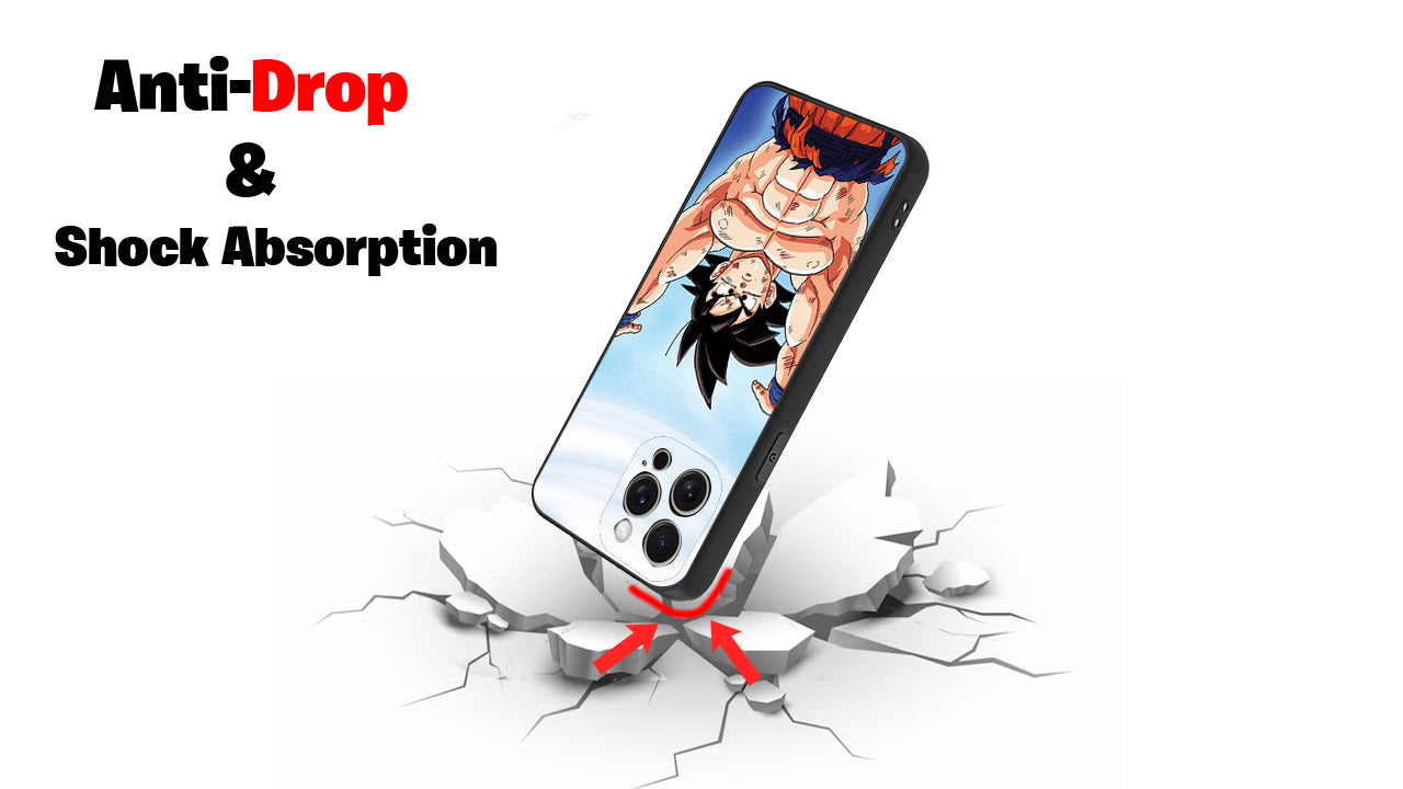 Goku Spirit Bomb Anime Phone Case – Dragon Ball Z Power Up Design