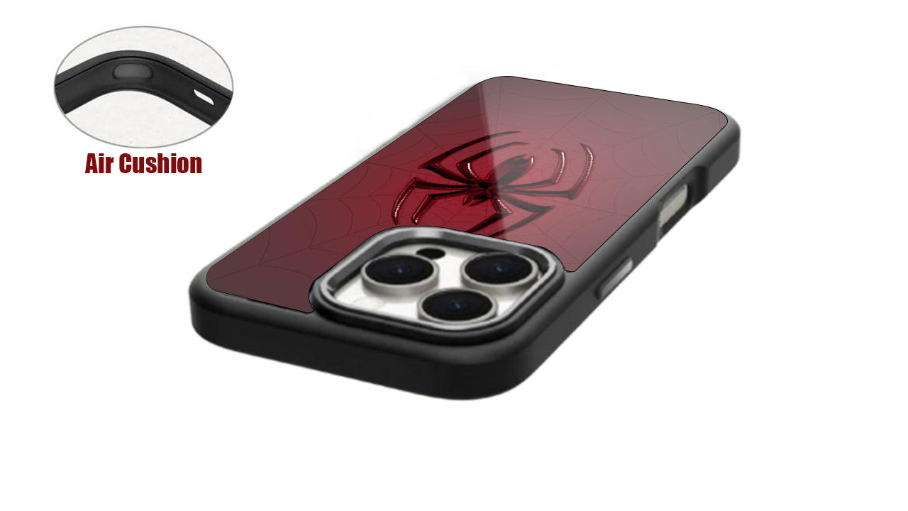 🕷️Red Ombre Spider Symbol Phone Case – Heroic Design