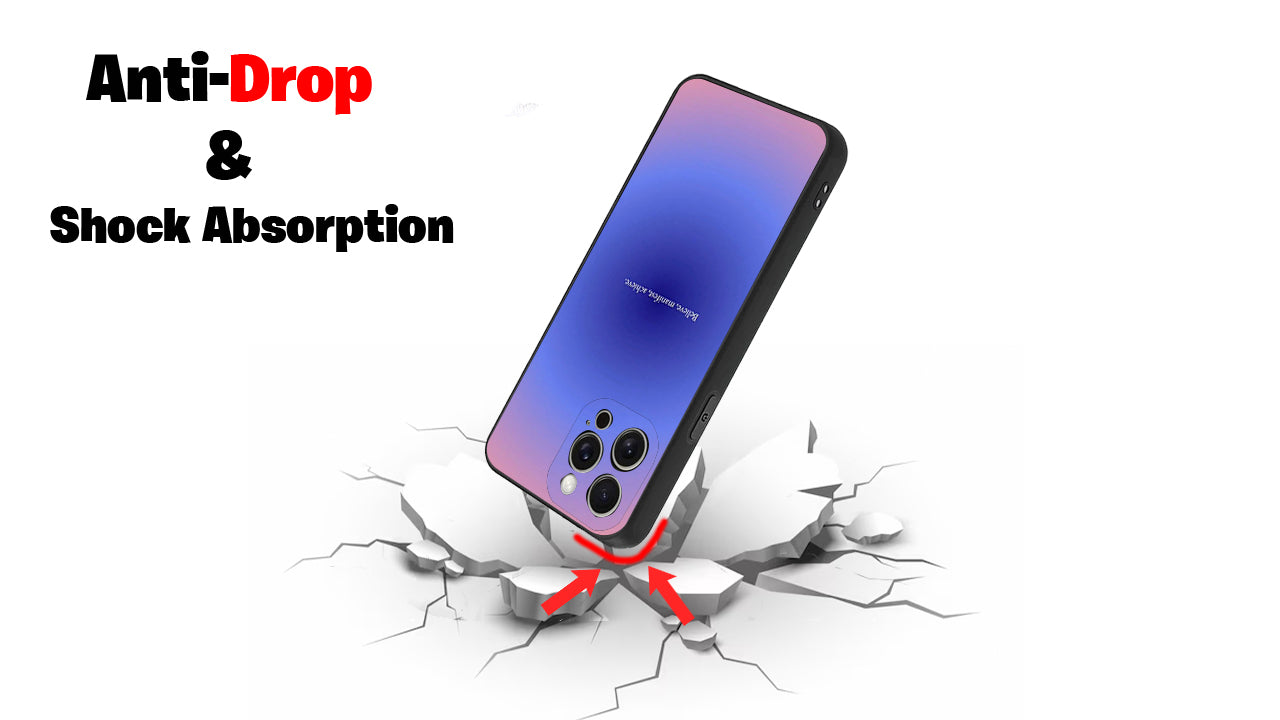 Gradient Aura Affirmation Phone Case – Believe Manifest Achieve Aesthetic