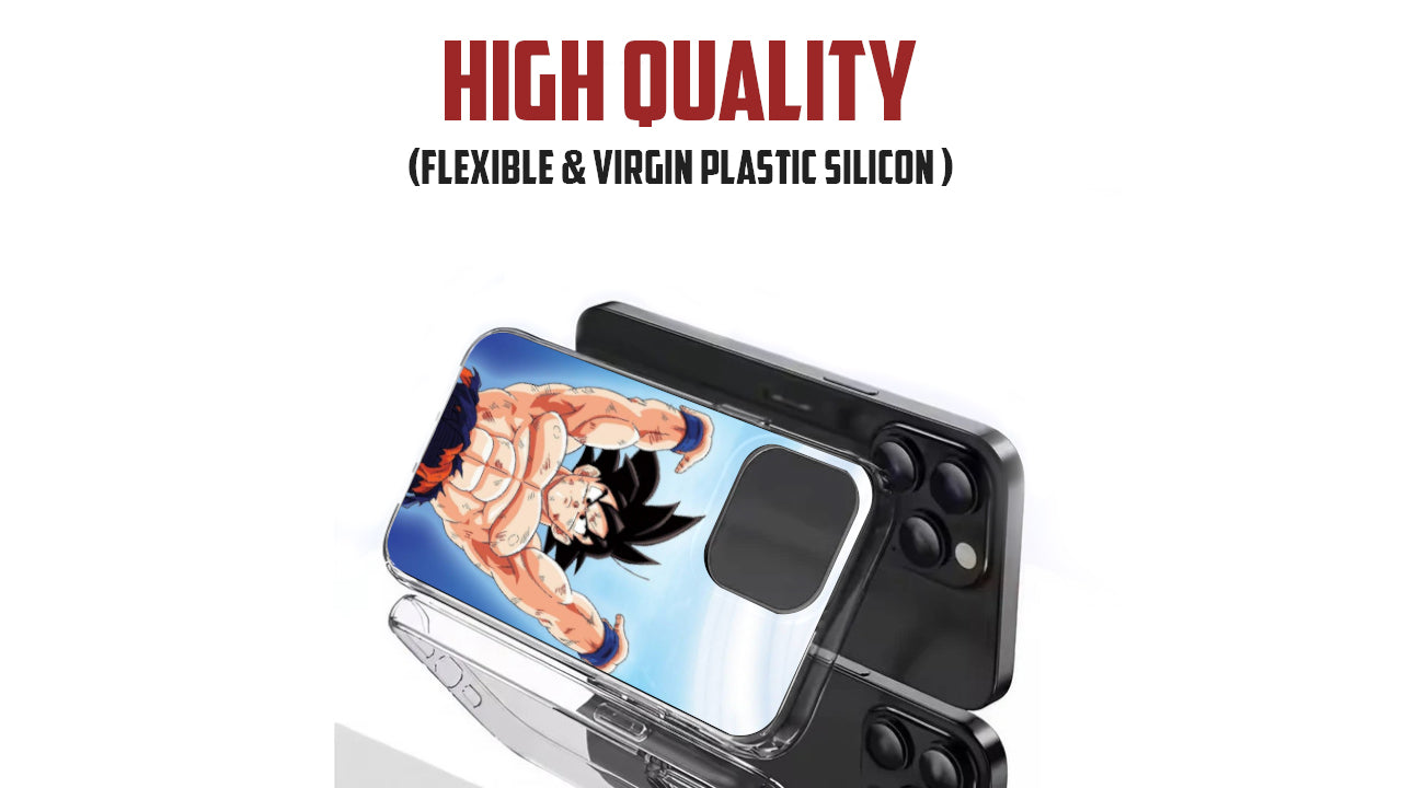 Goku Spirit Bomb Anime Phone Case – Dragon Ball Z Power Up Design