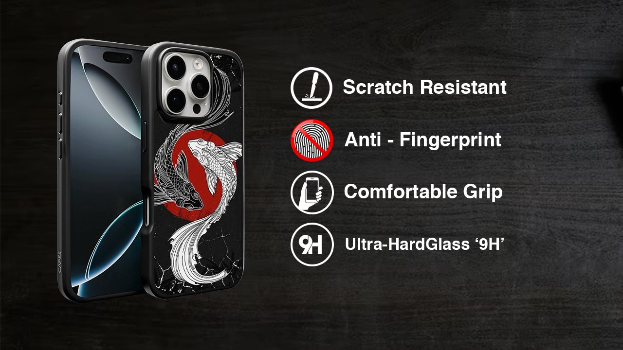 Yin Yang Koi Fish Art Phone Case – Aesthetic Japanese Design