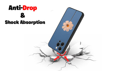 Minimalist White Flower Phone Case – Aesthetic Floral Sky Design