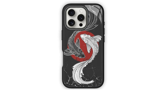 Yin Yang Koi Fish Art Phone Case – Aesthetic Japanese Design