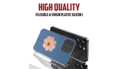 Minimalist White Flower Phone Case – Aesthetic Floral Sky Design