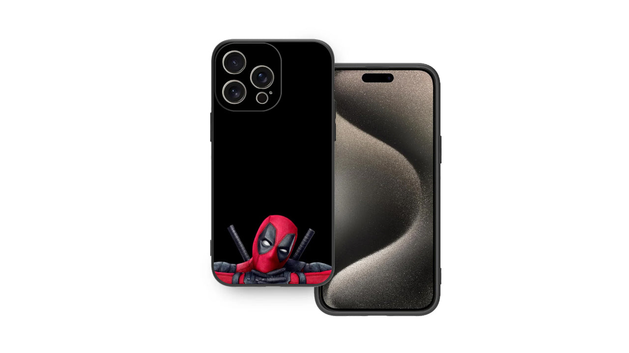 merc-with-a-mouth Peeking Anti-Hero Phone Case – Comic Art Design