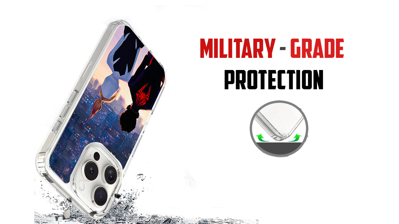 Spider-Verse Cityscape Phone Case – Animated Movie Fan Art