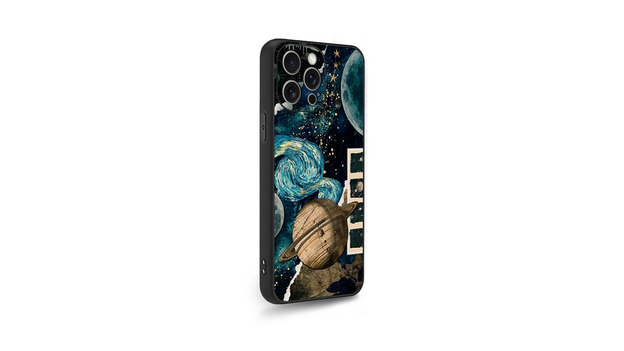 Galactic Voyager Celestial Phone Case – Cosmic Planet & Starry Night Art