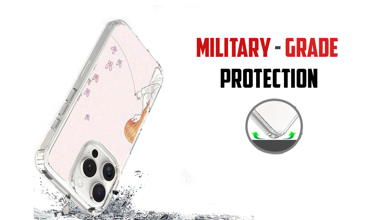 ed String of Fate Anime Phone Case – Pastel Aesthetic Girl & Butterflies