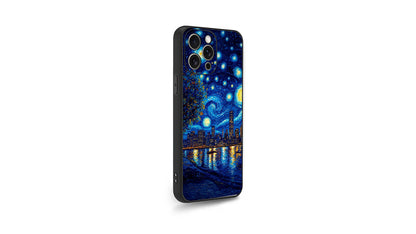 Van Gogh Starry Night Cityscape Phone Case – Artistic Painting Design