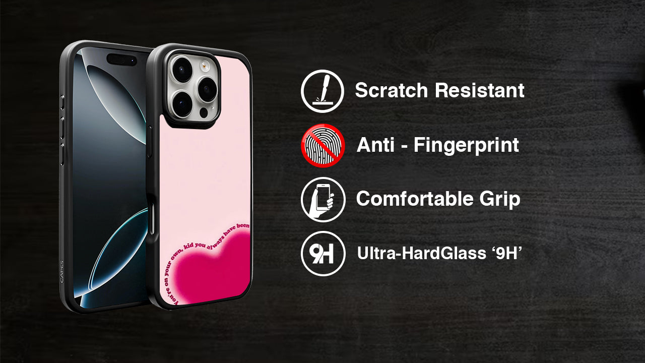 “You’re On Your Own Kid” Lyric Heart Phone Case – Taylor Swift Inspired Aesthetic