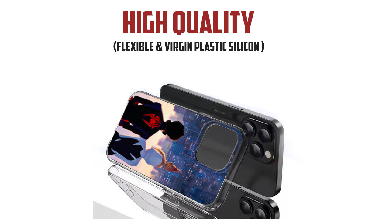 Spider-Verse Cityscape Phone Case – Animated Movie Fan Art