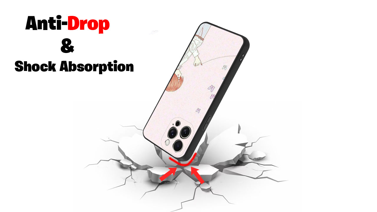 Red String of Fate Butterfly Phone Case – Soft Anime Aesthetic Boy Art