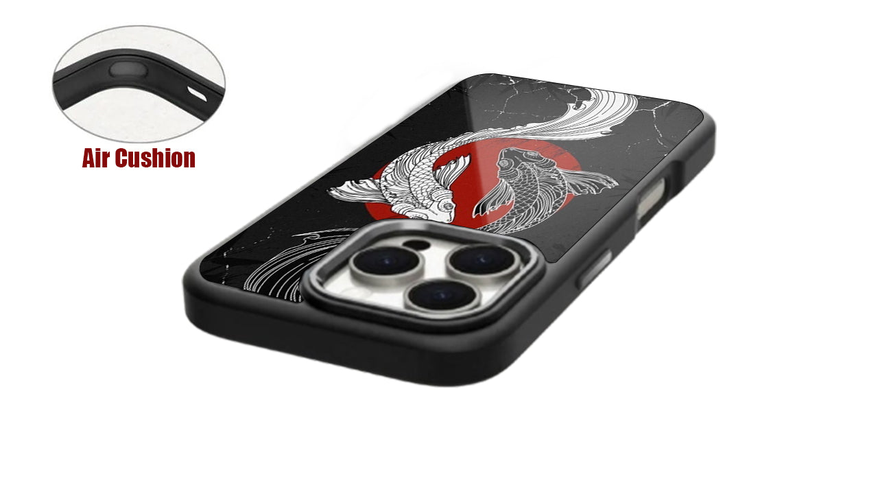 Yin Yang Koi Fish Art Phone Case – Aesthetic Japanese Design