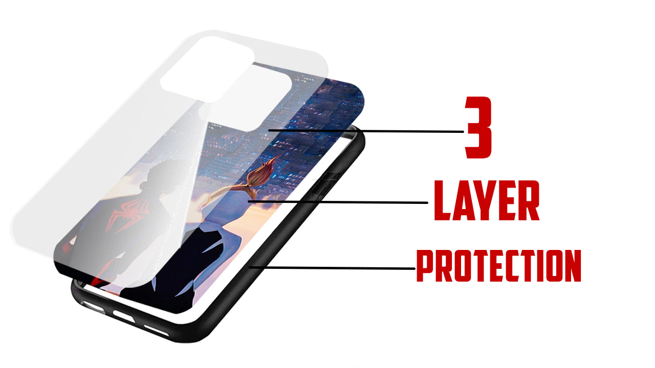 Spider-Verse Cityscape Phone Case – Animated Movie Fan Art