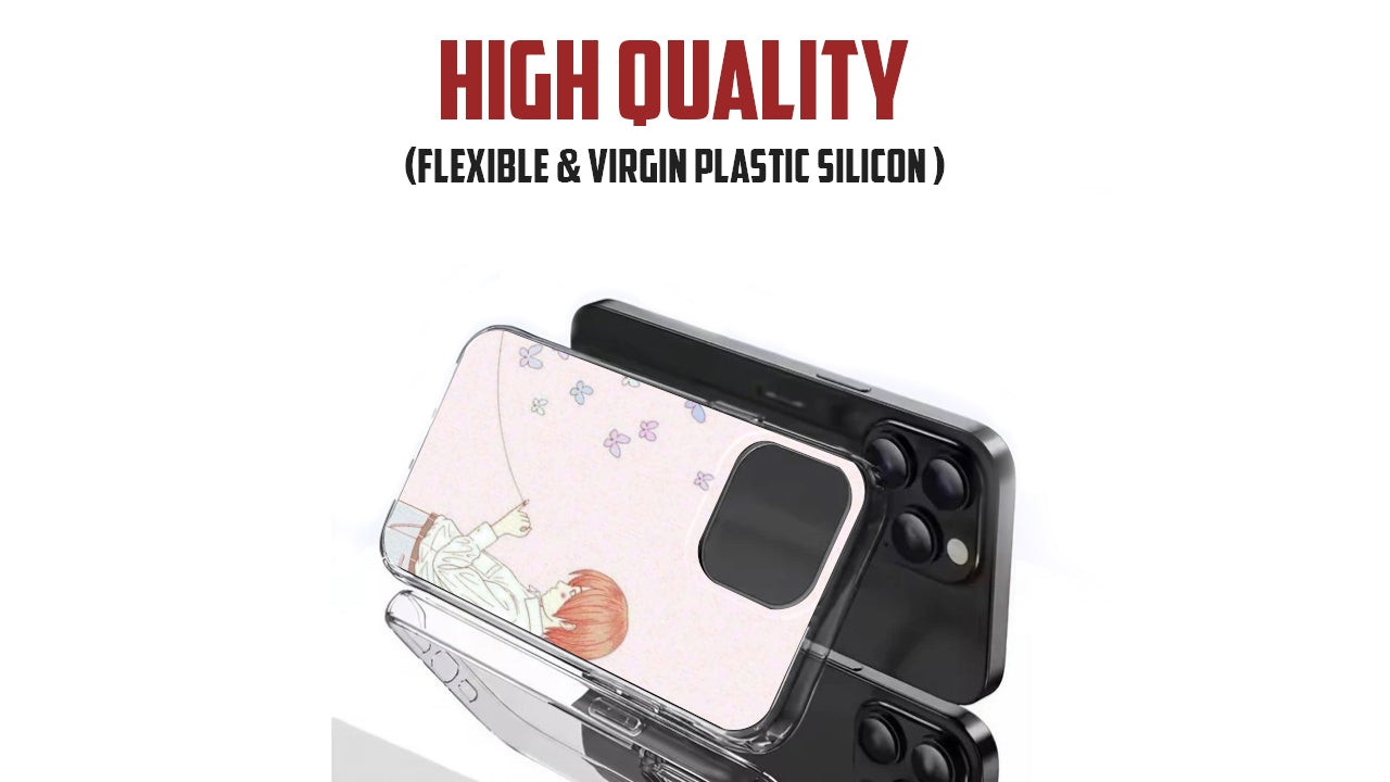 Red String of Fate Butterfly Phone Case – Soft Anime Aesthetic Boy Art