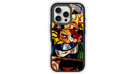 Shinobi Trio Anime Phone Case – Bold Split Panel Ninja Design