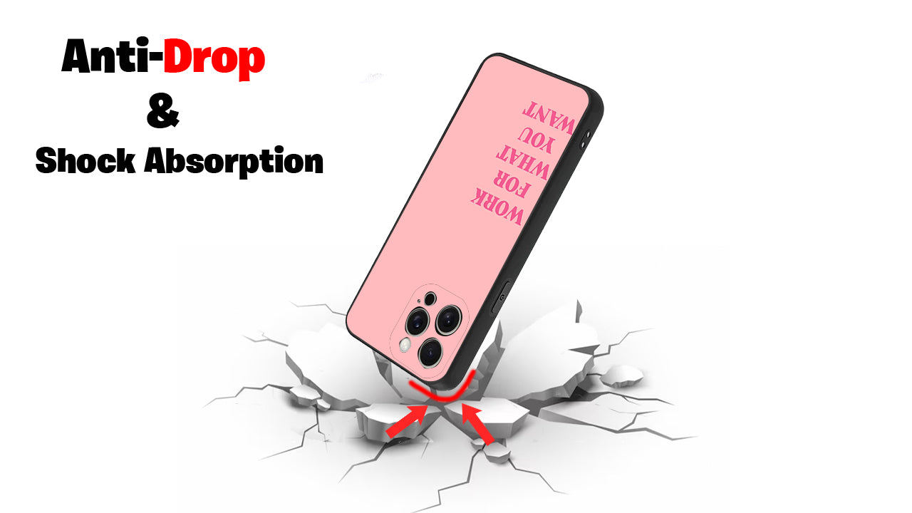 Work For What You Want_Motivational Pink Phone Case – Power & Purpose