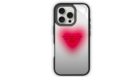 "Stargirl Shine" Pink Aura Gradient Aesthetic Phone Case