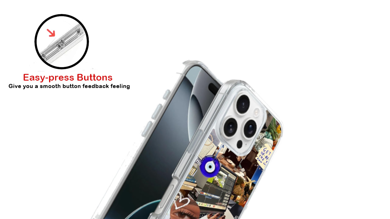 Financial Freedom Vision Board Phone Case – Collage Aesthetic Cover