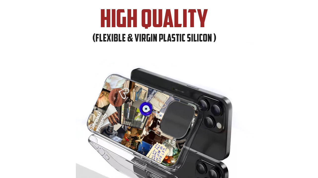 Financial Freedom Vision Board Phone Case – Collage Aesthetic Cover