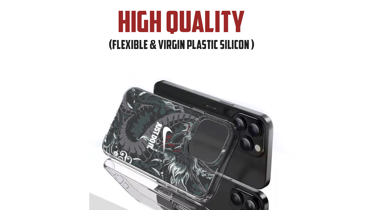 Nike "Just Do It" Dragon Art Phone Case - Mythical Beast Sneaker Aesthetic