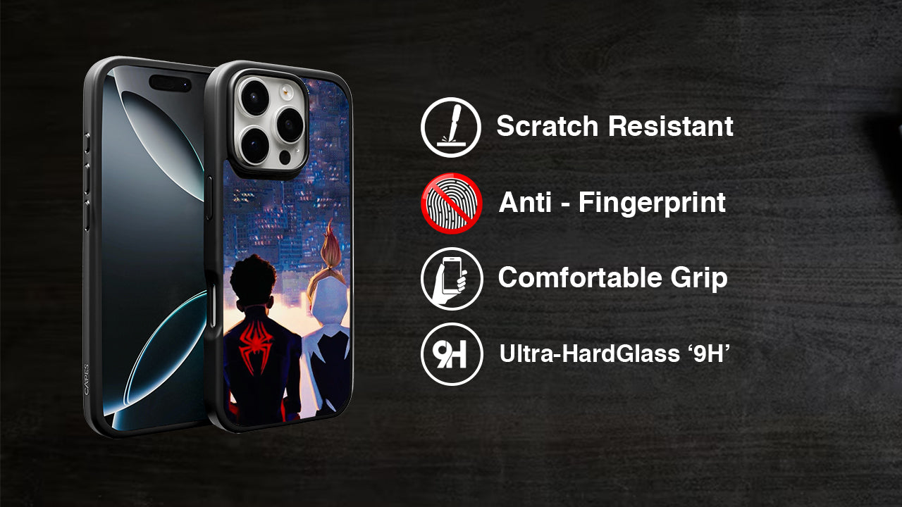 Spider-Verse Cityscape Phone Case – Animated Movie Fan Art