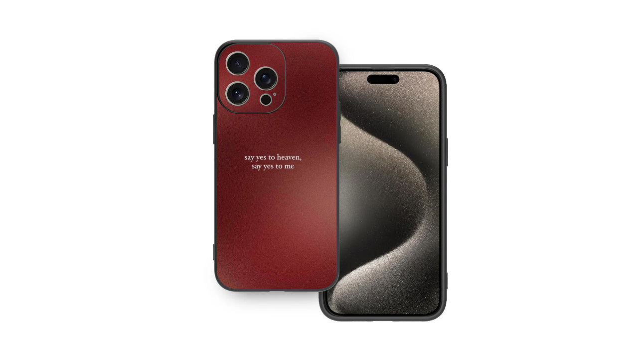 Say Yes to Heaven yrical Phone Case – Aesthetic & Music Inspired